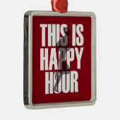 Laufen ist glückliche Stunde Ornament Aus Metall (Rechts)