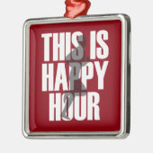 Laufen ist glückliche Stunde Ornament Aus Metall (Links)