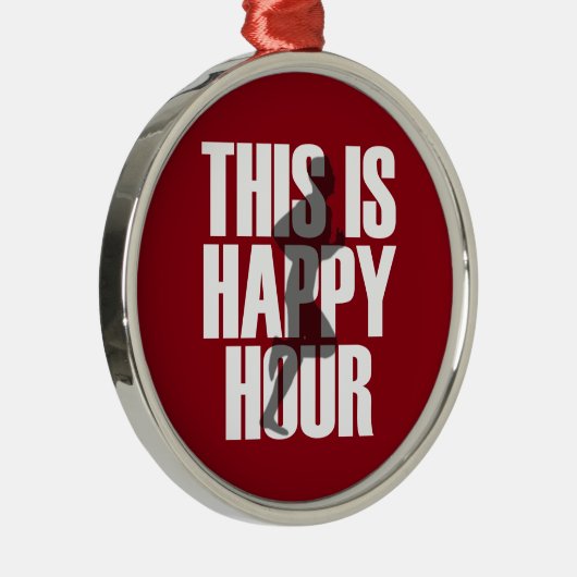 Laufen ist glückliche Stunde Ornament Aus Metall (Rechts)