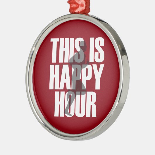 Laufen ist glückliche Stunde Ornament Aus Metall (Links)