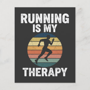 Laufen ist meine Therapie Flyer