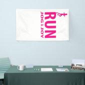 Laufen, joggen und Freude Banner (Messeveranstaltung)