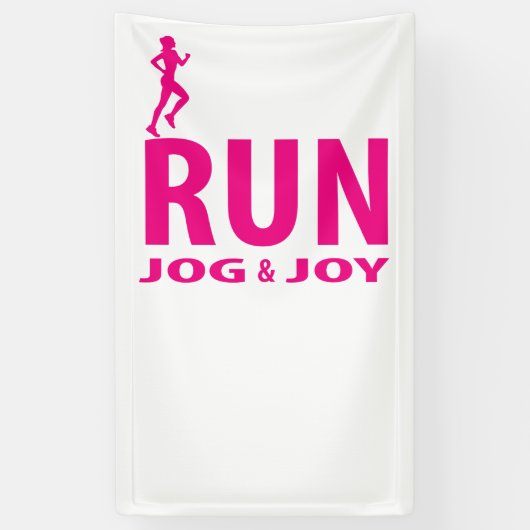Laufen, joggen und Freude Banner (Vertikal)