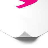 Laufen, joggen und Freude Poster (Ecke)