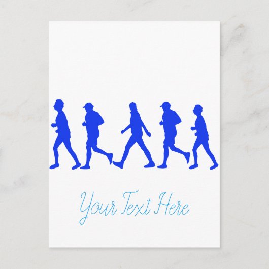 Laufen Joggen Workout Postkarte (Vorderseite)