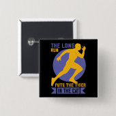 Laufen - Langfristiger Tiger in der Katze Button (Vorne & Hinten)