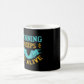 Laufen - Laufen behalte mich lebendig Kaffeetasse (VorderseiteRechts)