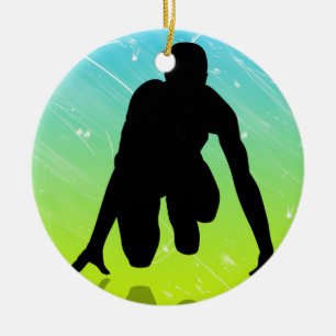 Laufen - Leichtathletik Keramikornament