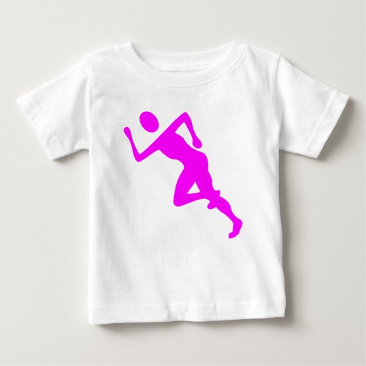 Laufen - Magenta Baby T-shirt (Vorderseite)
