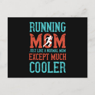 Laufen - Mama cooler als normal laufen Postkarte