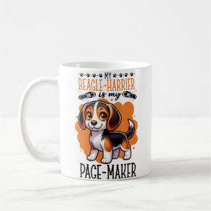 Laufen mit Beagle-Harrier Kaffeetasse