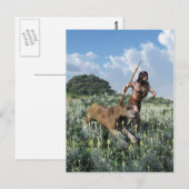 Laufen mit dem Tiger Postkarte (Vorne/Hinten)