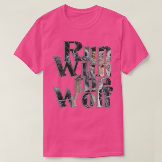 Laufen mit dem Wolf T-Shirt (Design vorne)