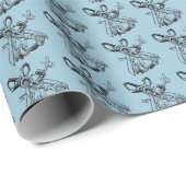 Laufen mit Schereverpackungspapier Geschenkpapier (Rolleneckpunkt)