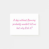 Laufen mit Spaß Post-it Klebezettel (Vorderseite)