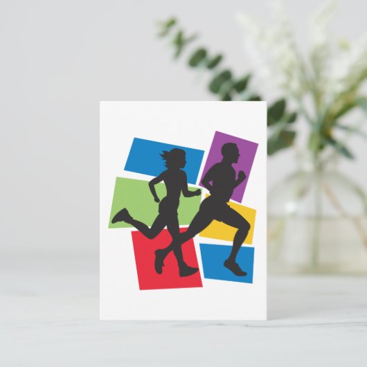 Laufen Postkarte (Stehend Vorderseite)