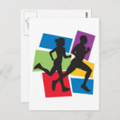 Laufen Postkarte (Vorne/Hinten)