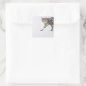 Laufen Quadratischer Aufkleber (Tasche)