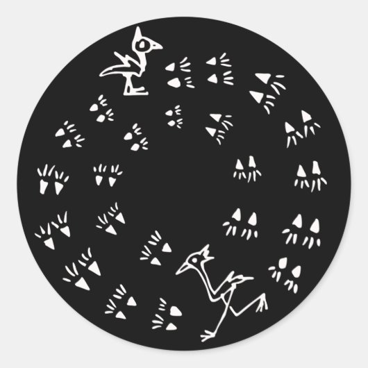 Laufen Runder Aufkleber (Vorderseite)