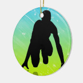 Laufen - Schiene und Feld Keramikornament (Links)