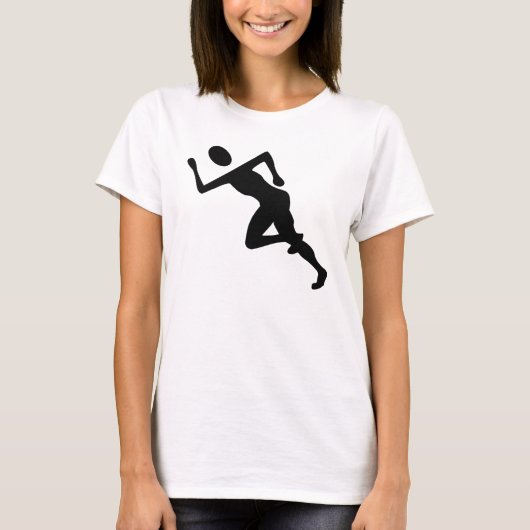 Laufen - Schwarz T-Shirt (Vorderseite)
