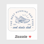 Laufen Sie coolen Papa Club besten Läufer lustige Aufkleber (Blatt)