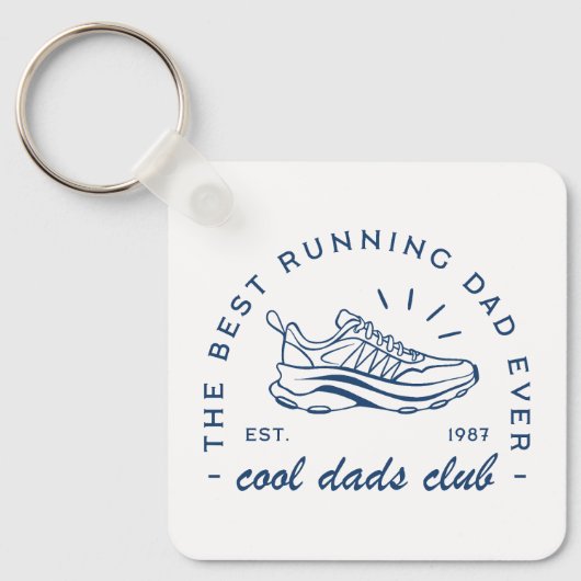 Laufen Sie coolen Papa Club besten Läufer lustige Schlüsselanhänger (Vorderseite)