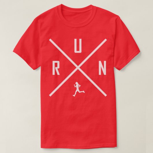 Laufen Sie den Joggen-Marathon durch. T-Shirt (Design vorne)