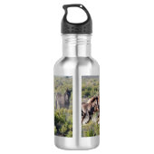 Laufen Sie frei für immer Edelstahlflasche (Rückseite)