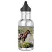 Laufen Sie frei für immer Edelstahlflasche (Links)