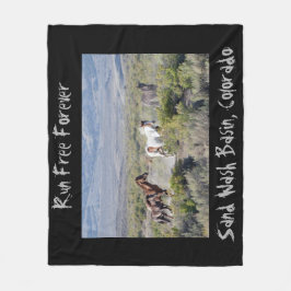 Laufen Sie frei für immer Fleecedecke