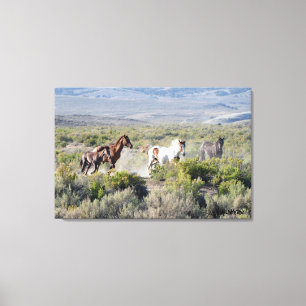 Laufen Sie frei für immer Leinwanddruck