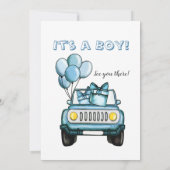 Laufen Sie Ihr Baby durch die Blue Card Einladung (Rückseite)