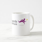 Laufen Sie in Richtung zu nicht von Logo Tasse (VorderseiteRechts)