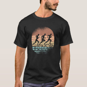 Laufen Sie Joggen-Athleten Outfit für den Marathon T-Shirt