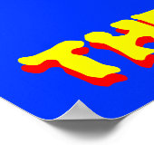 Laufen Sie mit dem großen Hund-Gewichtspender Poster (Ecke)