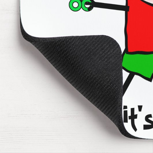 Laufen Sie mit Scheren Mousepad (Ecke)