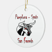 Laufen Sie mit Stieren Keramikornament (Links)