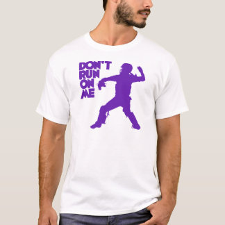 Laufen Sie nicht, lila T-Shirt