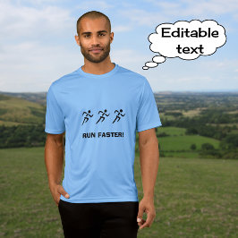 Laufen Sie schneller drei motivierend Läufer T-Shirt