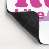 Laufen Sie wie ein Mädchen Mousepad (Ecke)