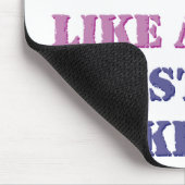 Laufen Sie wie ein Mädchen Mousepad (Ecke)