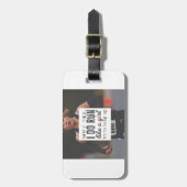 Laufen Sie wie eine Mädchen-Dame Boss Runner Queen Gepäckanhänger (Vorderseite vertikal)