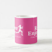Laufen und genießen kaffeetasse (Mittel)