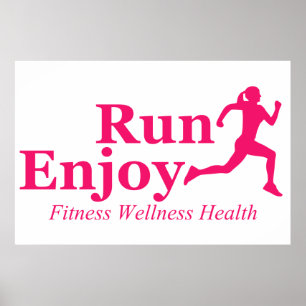 Laufen und genießen poster