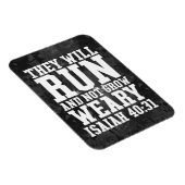 Laufen und nicht ermüden Christliche Bibel laufen Magnet (Rechte Seite)