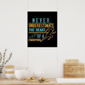 Laufen - Unterschätzen Sie nie den Meister Poster (Küche)