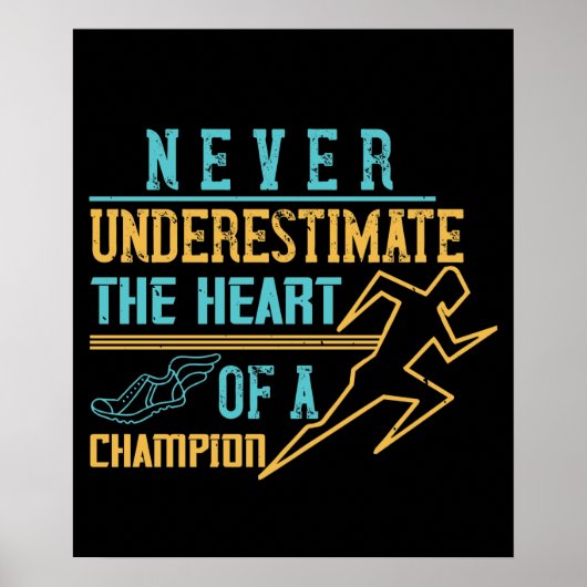 Laufen - Unterschätzen Sie nie den Meister Poster (Vorne)