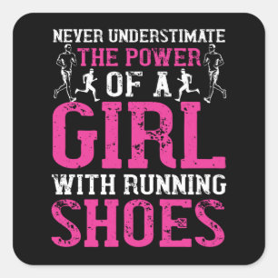 Laufen - Unterschätzen Sie nie den Meister Quadratischer Aufkleber