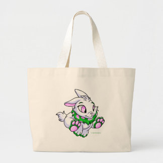 Laufen von grünem Cybunny Jumbo Stoffbeutel